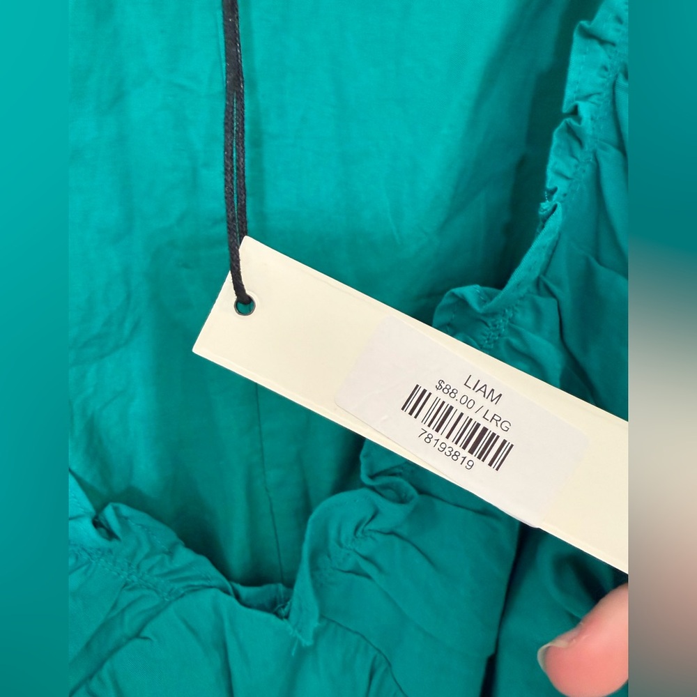 NEW WITH TAGS PINCH Liam sleeveless tiered maxi dress in emerald green Size: L - Picture 8 of 14